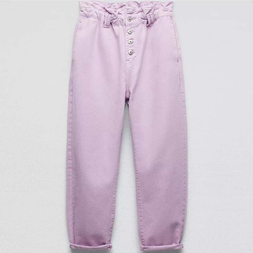 Zara Lavender High-Waisted Women's Jeans